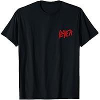 Amazon.com: Slayer Official Classic Logo T-Shirt - Black, Crew
