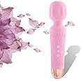 Niclove The Upgraded 3-in-1 Personal Massager - 3 hrs Powerful Vibration, Quiet & Waterproof - 20 Speeds 8 Patterns Cordless Massagers Handheld, Travel Friendly (Pink)