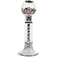 Gumball Machine with Stand - 4 FT Commercial Spiral Bubble Gum Machine - Coin Mechanism $0.25 Dispenses 1” Gumballs - Vending Machines for Kids