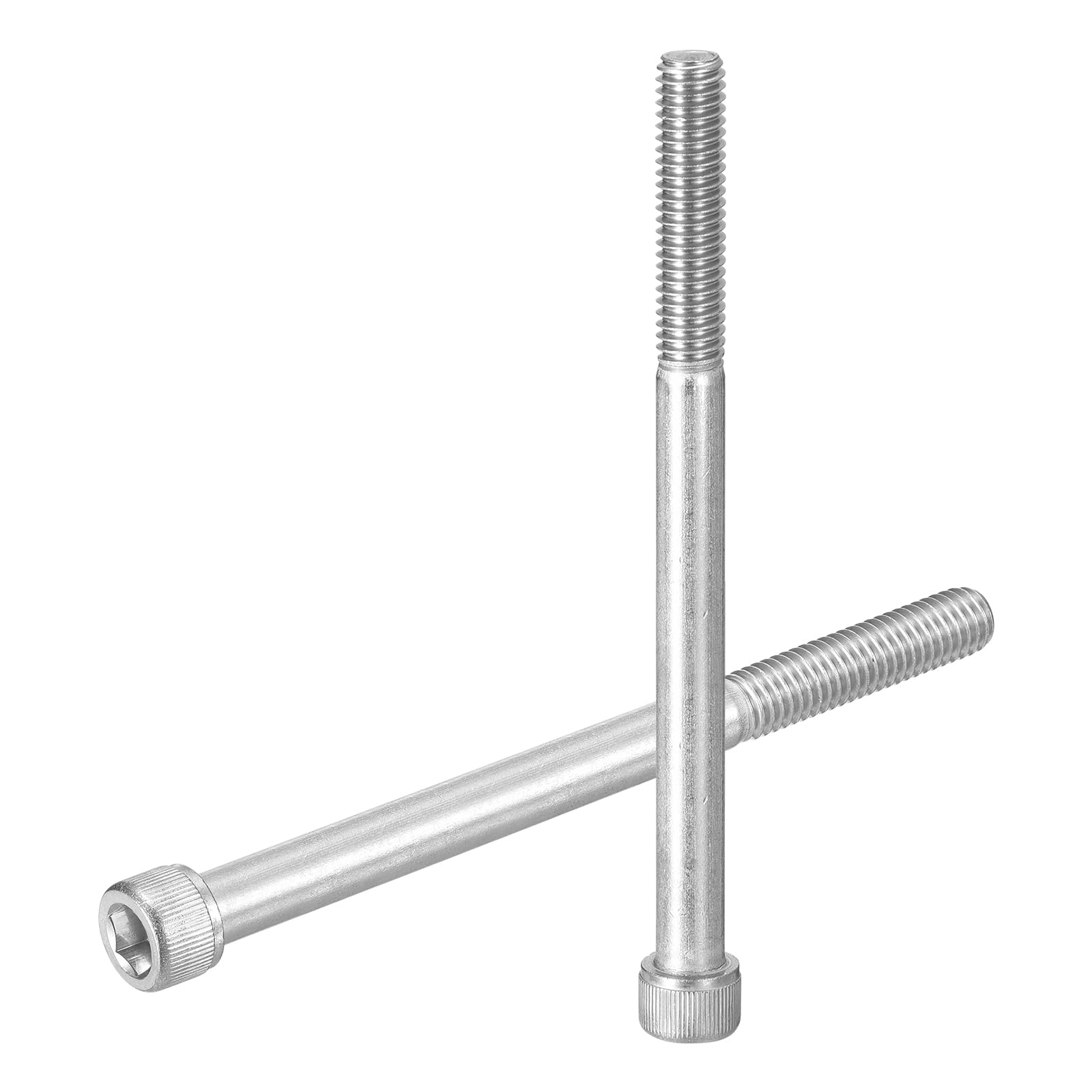 uxcell Hex Socket Bolts (3/8"-16x3"), 304 Stainless Steel Hex Socket Drive Screw, Silver Tone, 10 Pcs — image 1