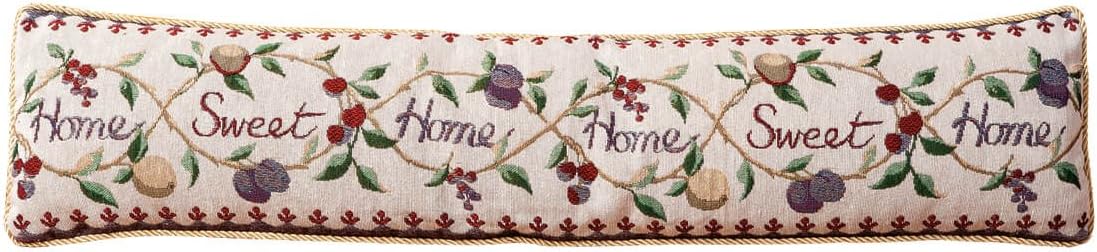 Draft Stoppers - Home Sweet Home Draft Block, Energy Efficient Decorative Door Draft Stopper, 35” x 8 ½” x 3”