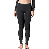 LAPASA Womens 100% Merino Wool Base Layer Midweight Activewear Thermal Underwear Long John Long Pants L49