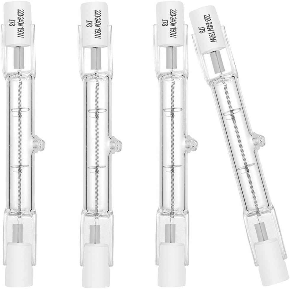EKSAVE Eco Halogen Bulb R7S 78mm 120W 230V 1600lm Warm White 2700K T3 J Type Floodlight Bulb for Work Security