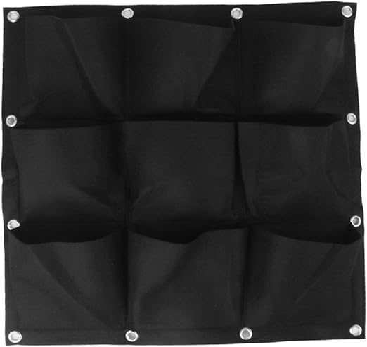 9 Bolsillos Bolsa Vertical Colgante Decoracion Jardin De Hierbas