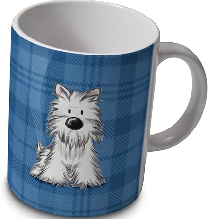 Tasse à Motif Chien De Race Westie Style Dessin Animé Idée