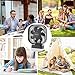 OPOLAR Battery Operated Fan, 5200Ma Rechargeable Battery Powered Fan, Strong Wind But Quiet, Timer Setting, USB or Battery Powered for Office or Outdoor, Small Mini Personal Desk Fan