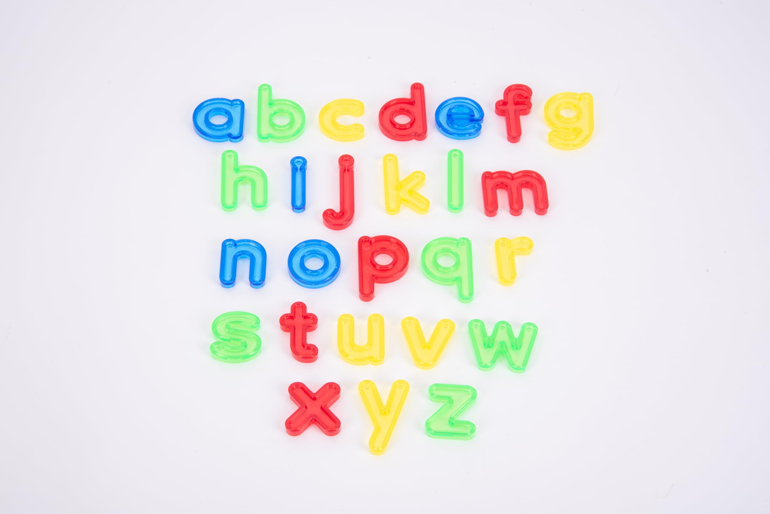 tickit Translucent Lowercase Letters – 26 Acrylic Letters a-z, Tactile Learning Toy for Preschool, Early Literacy, Letter Recognition, Tracing, Play Dough, Light Panel Activities, 5cm