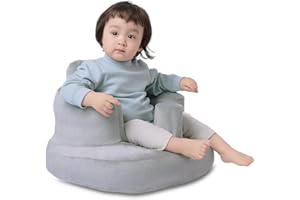 OBBOLO Inflatable Baby Seat with Breathable Cover for Babies 3 Months and Up,Inflatable Baby Chair,Blow Up Baby Chair,Baby Seats for Infants for Sitting Up