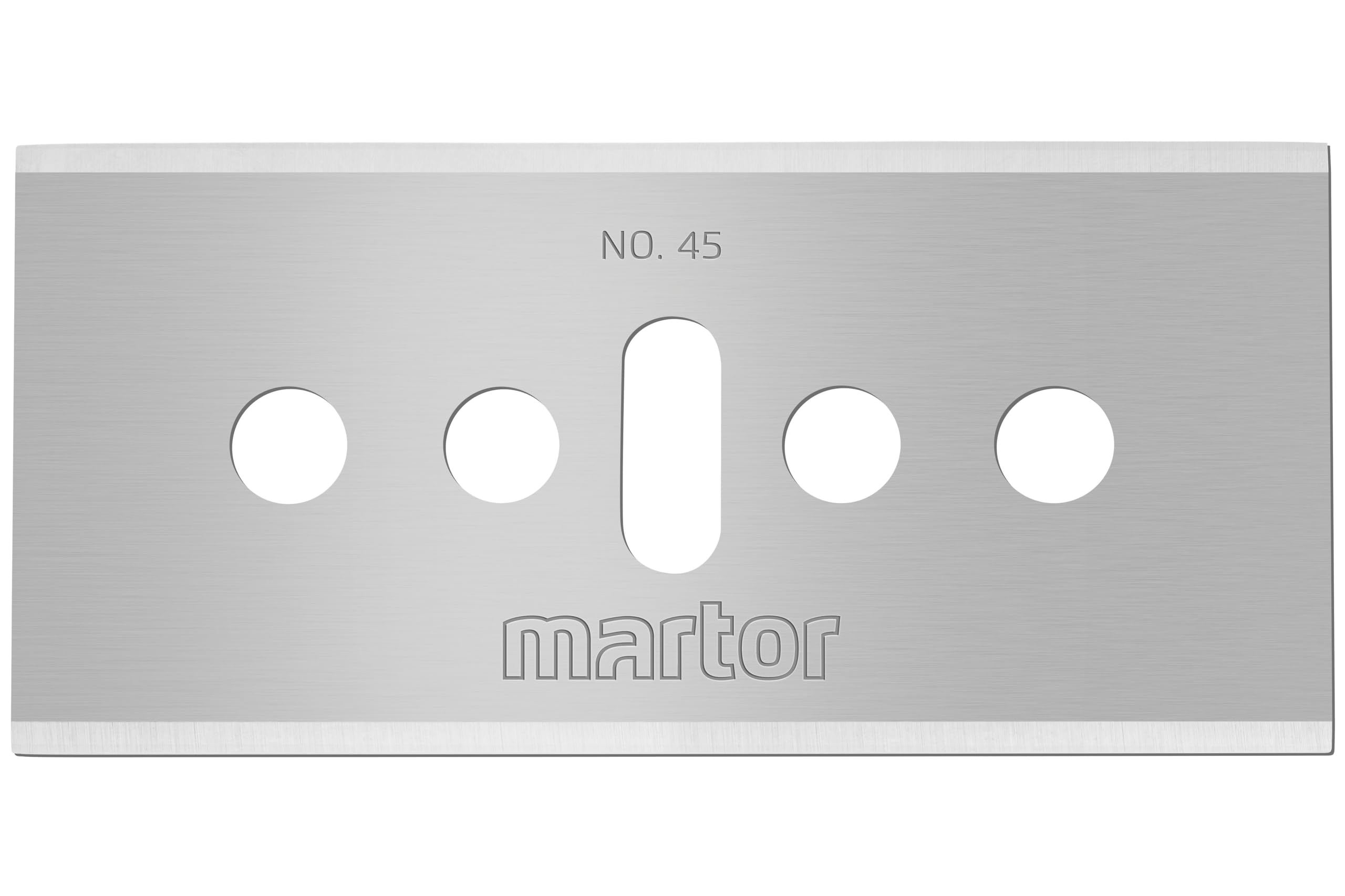 MARTOR 10 x Industrial Blades, Replacement Blades Cutters, Safety Knife, 18.4 mm, Sharp, 4-fold usable, no. 45