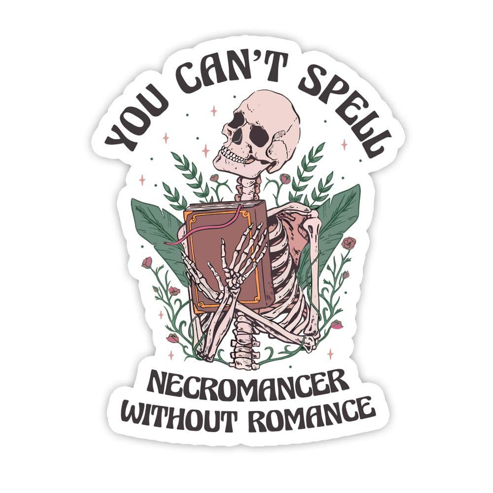 Photo 1 of (3PCS) Dark Romance Sticker, Kindle Paperwhite Decal, Bookish Reading Sticker for Kindle, You Can't Spell Necromancer Without Romance Sticker, Book Lovers Gifts, Dark Romance Books Decal