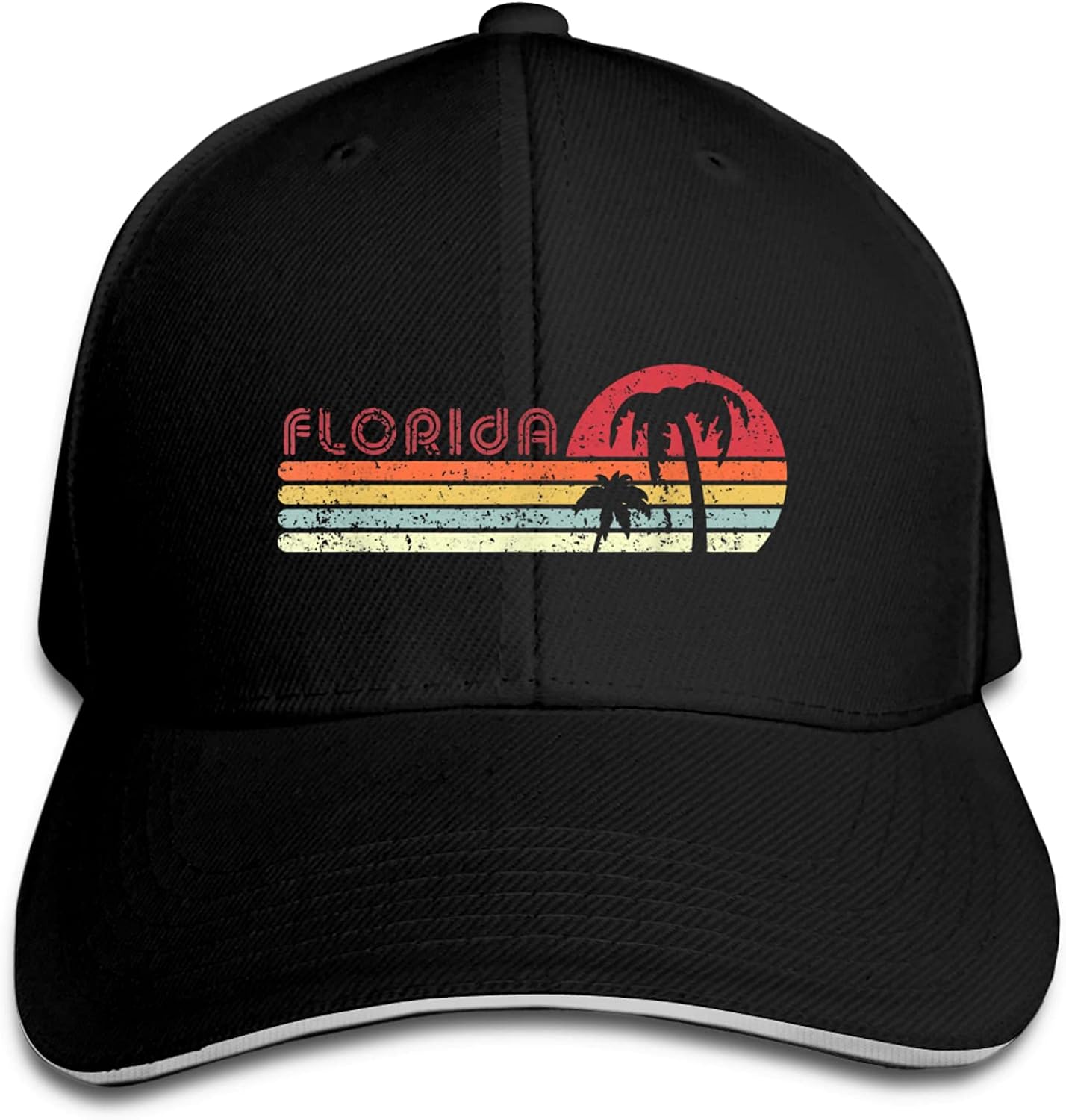Florida Retro Style FL Baseball Cap Men Women Classic Sports Casual Sun