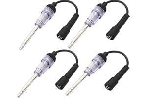 MAHOOMMAKH Spark Plug Tester, 4 PCS Spark Tester Tool- Plug Engine Ignition Tester for Automotive, Car, Lawnmower, Small Motor Vehicles Engines - Coil/Armature Diagnostic Detector Tool