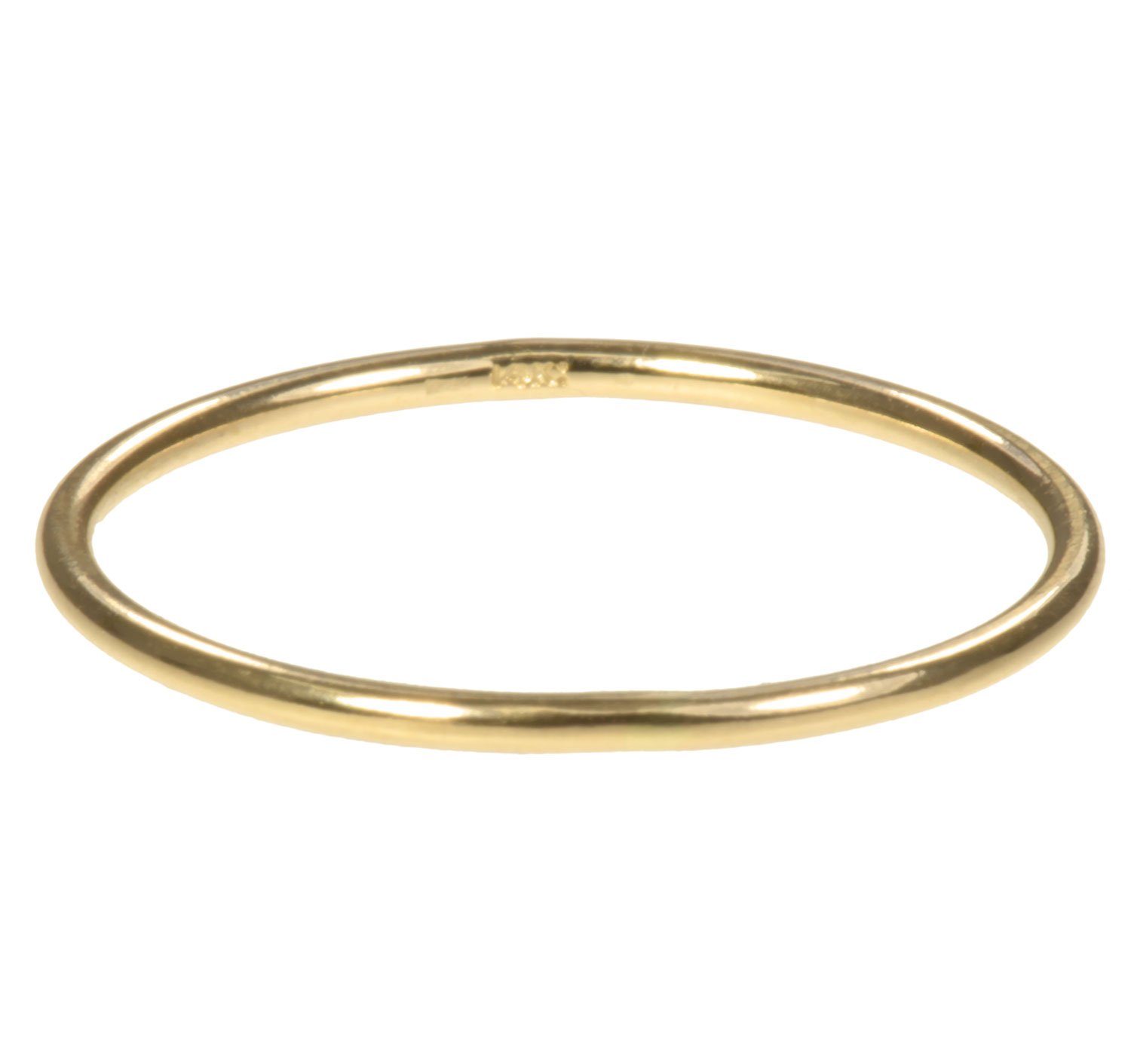 14K Gold Stacking Rings 1mm Round