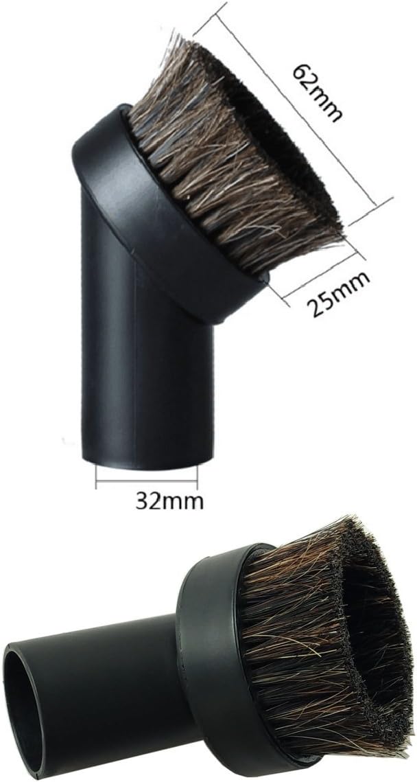 GIBTOOL Vacuum Attachments Accessories Cleaning Kit Brush Nozzle Crevice Tool for 1 1/4 inch & 1 3/8 inch Standard Hose 6pcs -