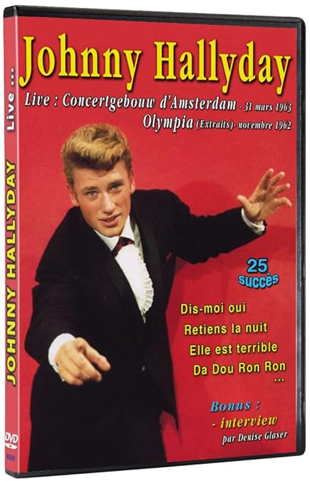 Amazon Com Johnny Hallyday Dvd Live Concertgebouw D Amsterdam 31 Mars 1963 Olympia Extraits Novembre 1962 Movies Tv