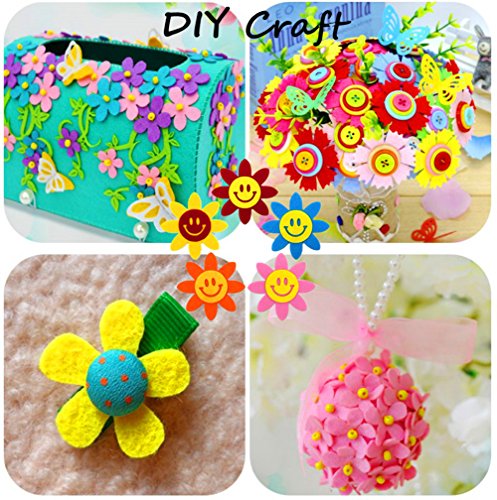 6 Sunflowers+Scrapbooking+Non+woven+Handcraft+Decoration