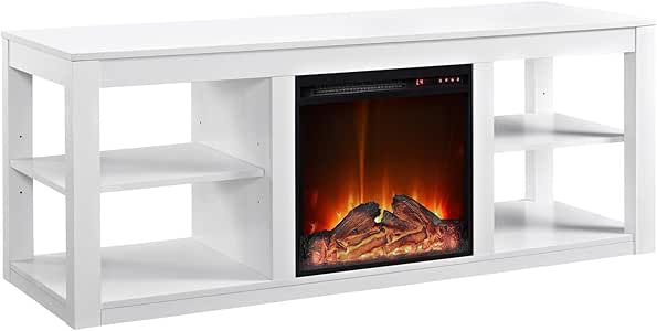 Amazon.com: Ameriwood Home Parsons - Soporte para TV con chimenea