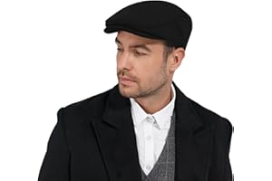 KUJUHA Newsboy Hats for Men Flat Irish Cabbie Ivy Gatsby Newsboy Driving Hat Hunting Cap Winter Hat