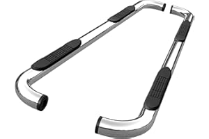 TAC TRUCK ACCESSORIES COMPANY TAC Side Steps Running Boards Fit 1999-2016 Ford F250/350/450/550 Super Duty Super Cab Truck Pickup 3" Stainless Steel Side Bars Nerf Bars Off Road Exterior Accessories