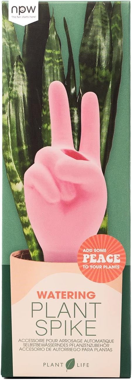 NPW Watering Peace Sign Plant Spike