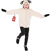 fun shack Sheep Costume for Kids, Lamb Costume for Kids, Girls Nativity Costumes, Girls Christmas Costumes