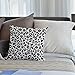 HGOD DESIGNS Leopard Pillow Cover,Decorative Throw Pillow Leopard Print Pillow Cases Cotton Linen Outdoor Indoor Square Cushion Covers for Home Sofa Couch 18x18 inch Black White