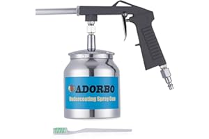 ADORBO Pistolet de sous-couche d'air avec ventouse d'alimentation – Appliquez un revêtement de revêtement de lit de camion, s