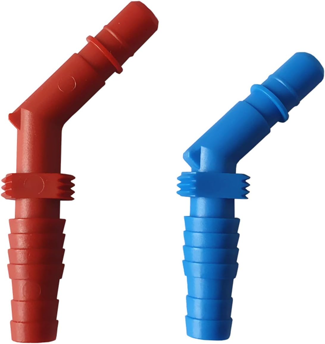 Plumbing Comet Caravan Water Tap Barbed Hose Tail Connector Red & Blue 10 mm Fittings Automotive