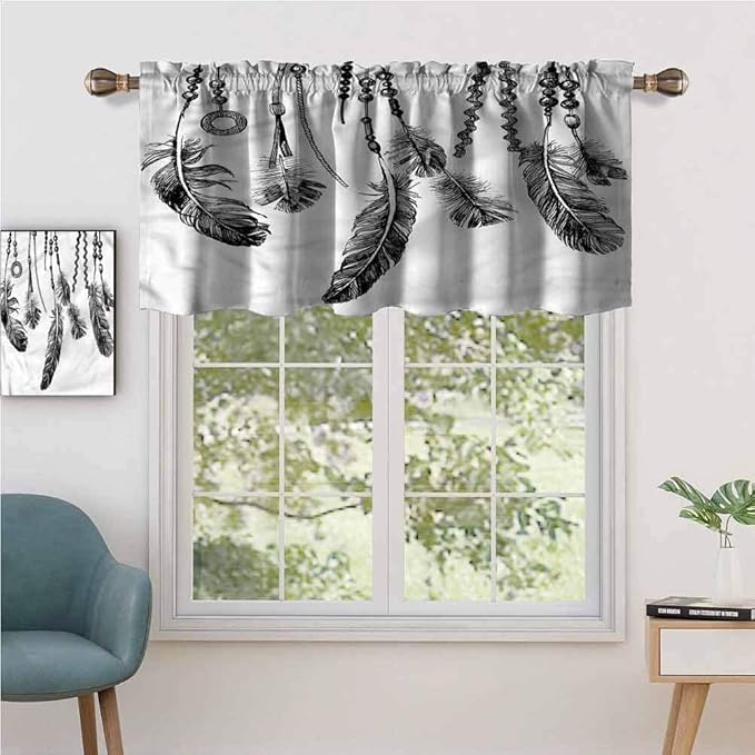 Short Straight Drape Valance Historical Native American