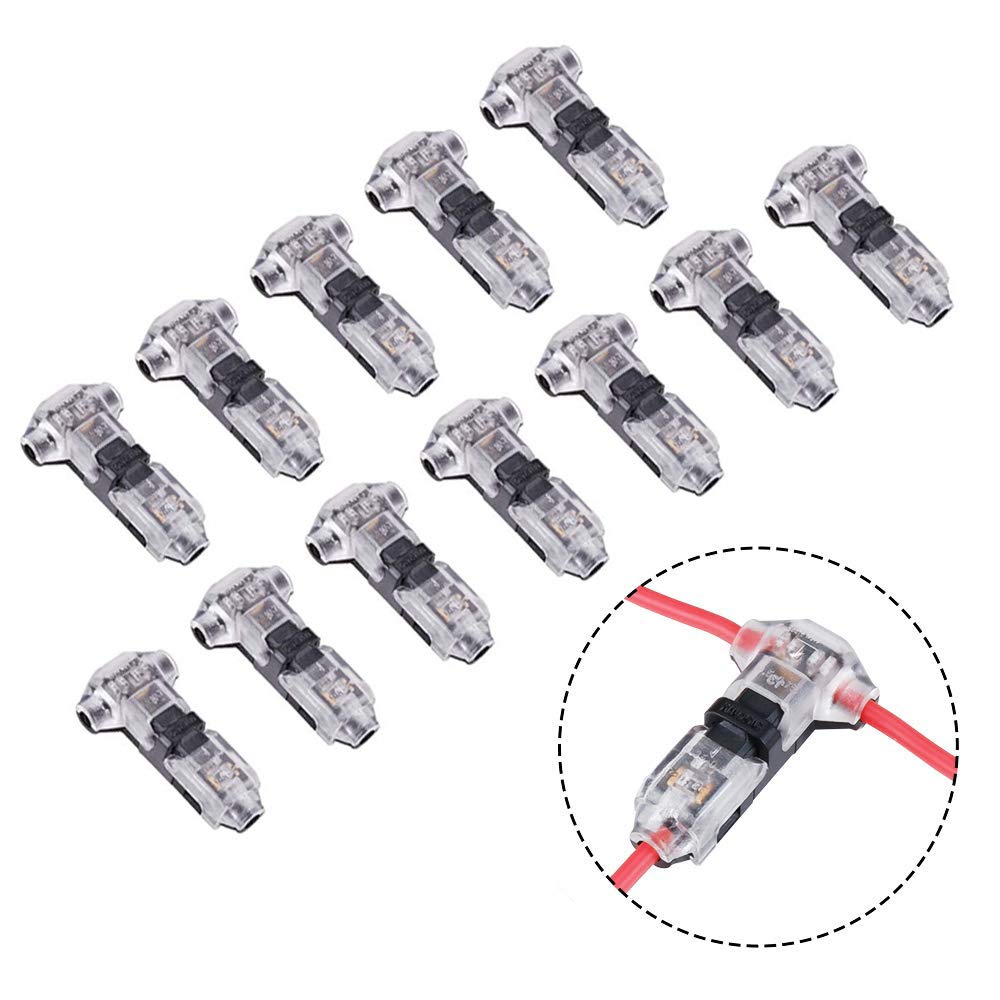 Low Style Crimp Tap T Pin 1 Connector Wire Pack 12 MUYI