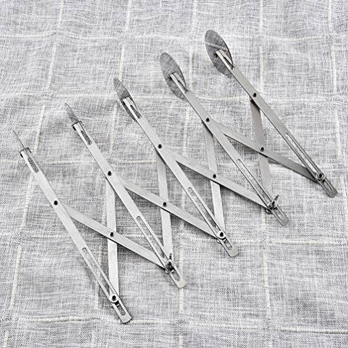 Dough Divider 5 Wheel Pastry Cutter, Wosoova Stainless Steel Expandable Pizza Slicer Knife, Multi-Wheel Baking Cutter Roller for Brownies, Cookies, Cake, Pasta Dough - Thumbnail 4
