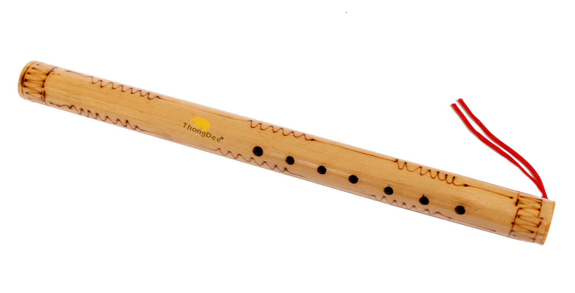 Traditional Thai Bamboo Flute Handcrafted Handmade Wooden Musical