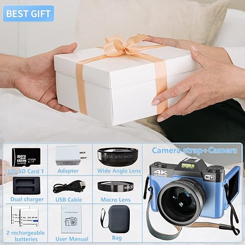 Digital Camera, 4K Vlogging Camera for with WiFi