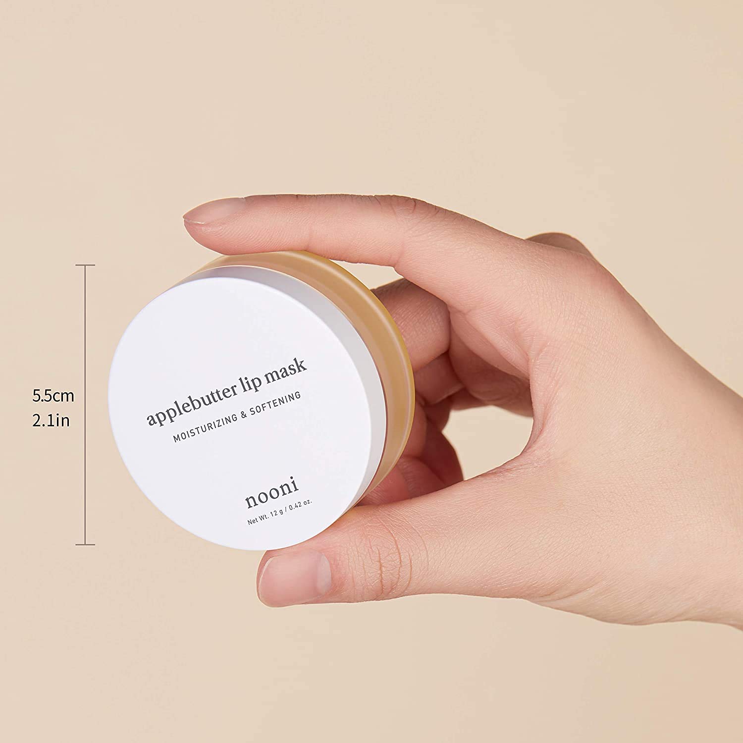 NOONI Applebutter Lip Balm with Shea Butter, AHAs, and Vitamins A, C & E | Moisturizing Lip Mask Overnight | Korean Skincare for Cracked Lip Repair | Cruelty-free, Gluten-free, Paraben-free : Beauty