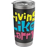 Living Like Larry Stainless Steel Insulated Tumbler