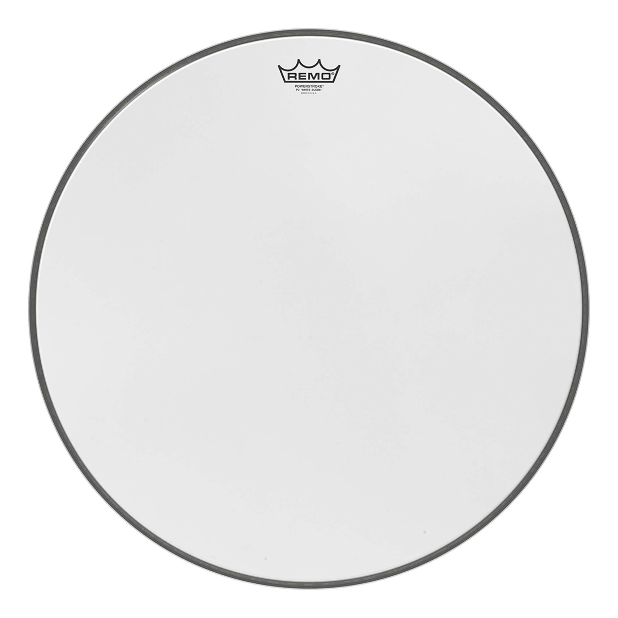 Remo drumhead Powerstroke 3 White Suede Bassdrum 24" P3-1824-WS