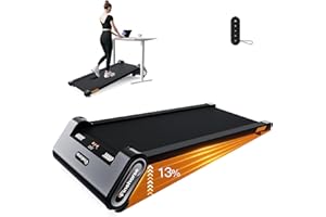Up Pad, FINEHORSE Walking Pad Treadmill with Auto Incline, 6 in 1 Under Desk Treadmill, 6-Level Incline Treadmill, 2.5HP Portable Treadmill for Home with 330LBS Capacity, LED Display, Remote Control