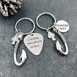 Kooer Fishing Lure Hook Key Chain Personalized