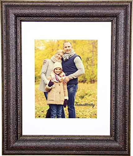 Brown Leather 16x20 Picture Frame able to display a 11x14 or 16x20 image