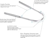 HouChanges Stainless Steel Tongue Scraper U Shape for Fresh Breath view 4