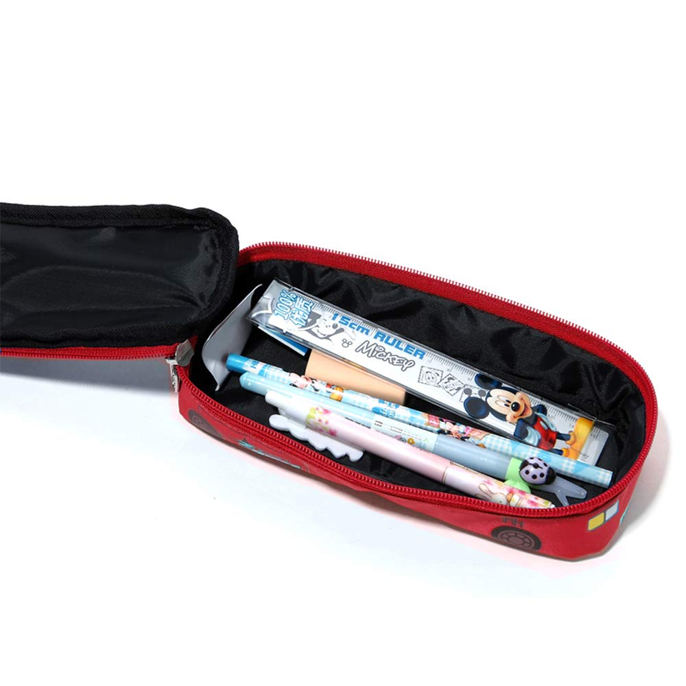 Big Capacity 3D Police Car Style Statonery Pencil Case Pen Box Pouch for Students Kids, Jeep(Red)