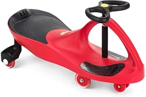 The Original PlasmaCar by PlaSmart Inc. – Polyurethane PU Wheels – Red, Ride On Toy, Ages 3 yrs and up – No batteries, gears, or pedals, Twist, Turn, Wiggle for endless fun