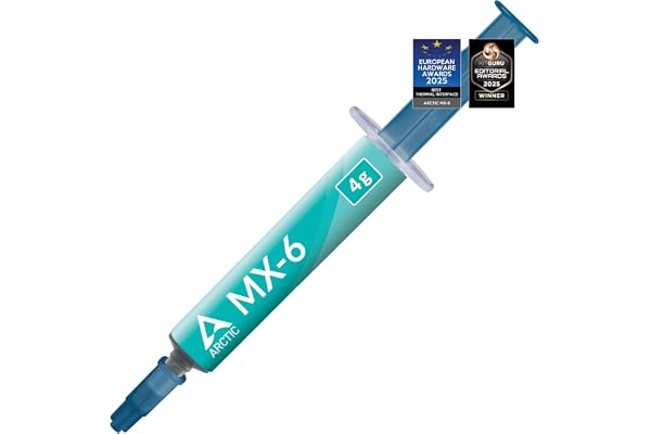 ARCTIC MX-6 (4 g) - Ultimate Performance Thermal Paste for CPU, Consoles, Graphics Cards, laptops, Very high Thermal Conducti
