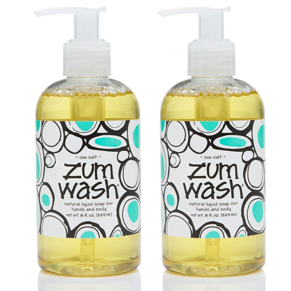 Indigo Wild Zum Wash Sea Salt, 8 fl oz (2 Pack) Natural