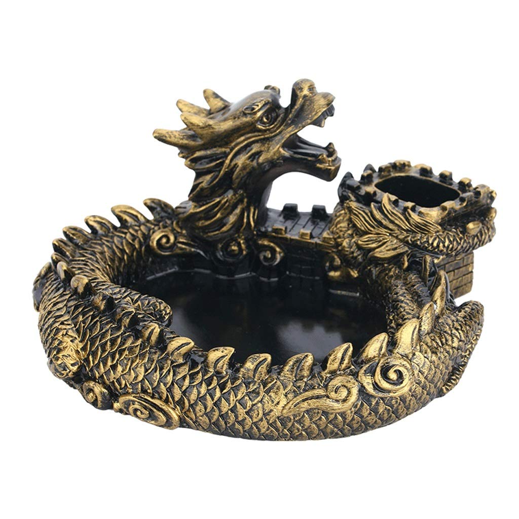 LTCTL Ashtray Resin Windproof Ashtray, 91818 cm 3.57 in ，Desktop Smoking Ash Tray Cigarette Ash Tray
