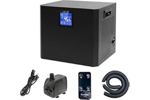 YAKUST 87 GallonIce Ice Bath Water Chiller for Cold Plunge Tubs,1/3 HP Water Chiller 87 Gal, with Built-in Filter, Ideal for Ice Bath Pod Cold Therapy Recovery Home Use