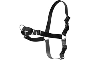 WEZEBEL Easy Walker Dog Harness, Adjustable Gentle Leader Harness for Dog Training & Teach Better Leash Manner, Easy Control to Help Prevent Pets Pulling on Walks, Small