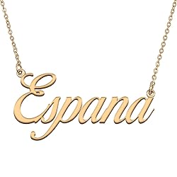 HUAN XUN Customized Custom Simple Any Name Necklace