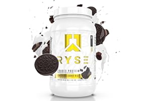 RYSE UP SUPPLEMENTS Ryse Loaded Protein Powder | 25g Whey Protein Isolate & Concentrate | with Prebiotic Fiber & MCTs | Low Carbs & Low Sugar | 27 Servings (Chocolate Cookie Blast)