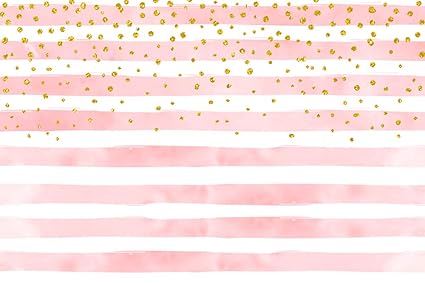 Huayi 5x7ft Birthday Decorations Pink And White Stripes Backdrop
